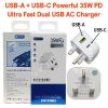 TITAN 35W PD Ultra Fast USB-A + USB-C Adapter Plug / Travel Charger